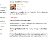 Viewing a recipe - scale the ingredients up or down to match your desired serving size.