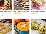 The recipes list - organize them into categories and search by name, source, or ingredient.